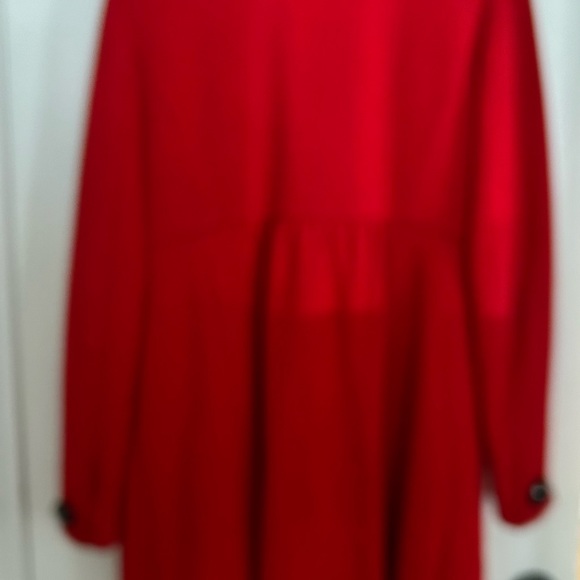 Cute red lightweight coat! Perfect for holidays! Worn twice. - Picture 3 of 3